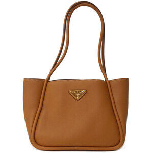 PRADA Triangle Logo Tote Bag